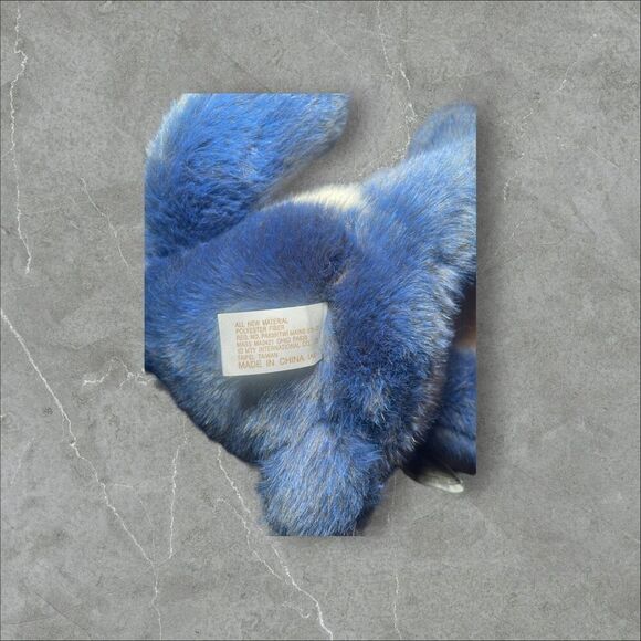 Dan Dee Collector's Choice Kids Blue Velvet Bunny Rabbit Plush Toy - Picture 4 of 16